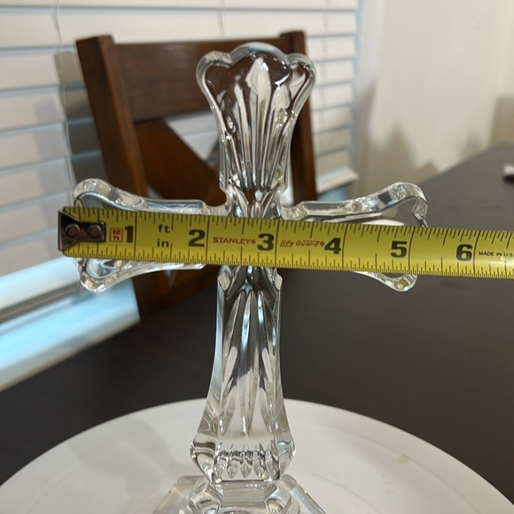 Bleikristall 24% Lead Crystal Decorative Cross Statue Made in Germany 8.5” - Picture 7 of 10